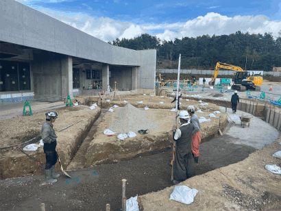 囲障4,5 砕石レベル確認状況 R8.8.31