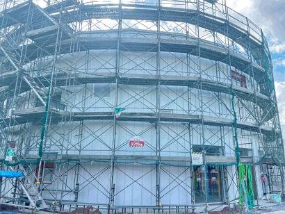 子どもの広場 外壁板金張り 施工完了 R8.10.15