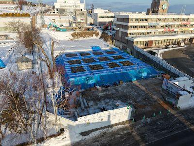 紋別市新庁舎建設　建築主体工事