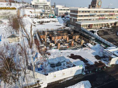紋別市新庁舎建設　建築主体工事