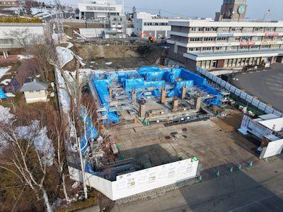紋別市新庁舎建設　建築主体工事