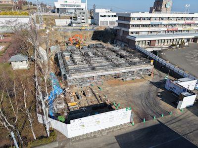 紋別市新庁舎建設　建築主体工事