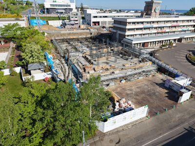 紋別市新庁舎建設　建築主体工事