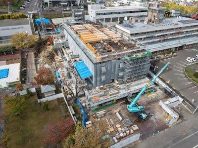 紋別市新庁舎建設　建築主体工事